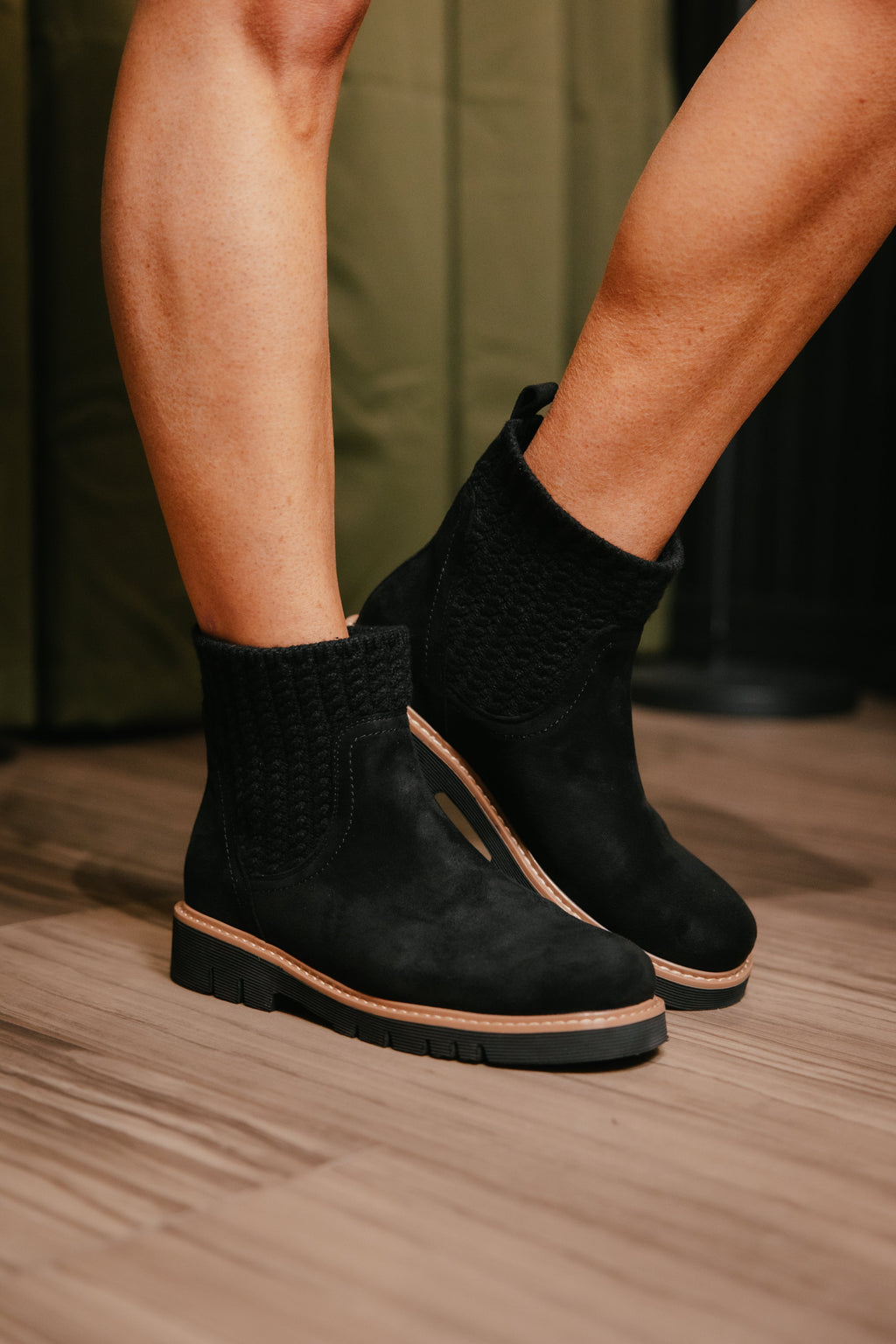 Corky's Black Faux Suede Keep Me Warm Boots