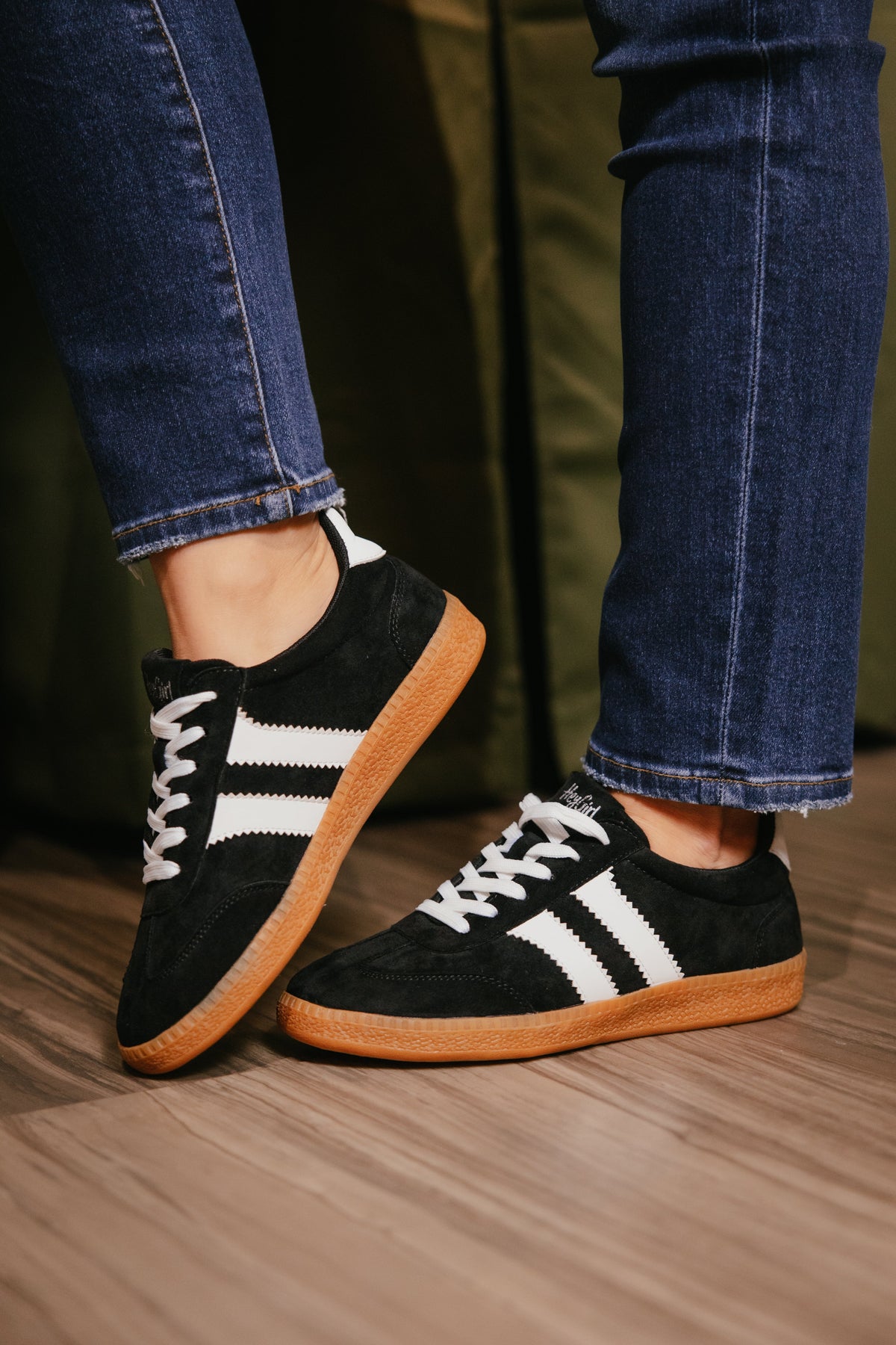 Corky's Black White Combo Heads Up Sneakers