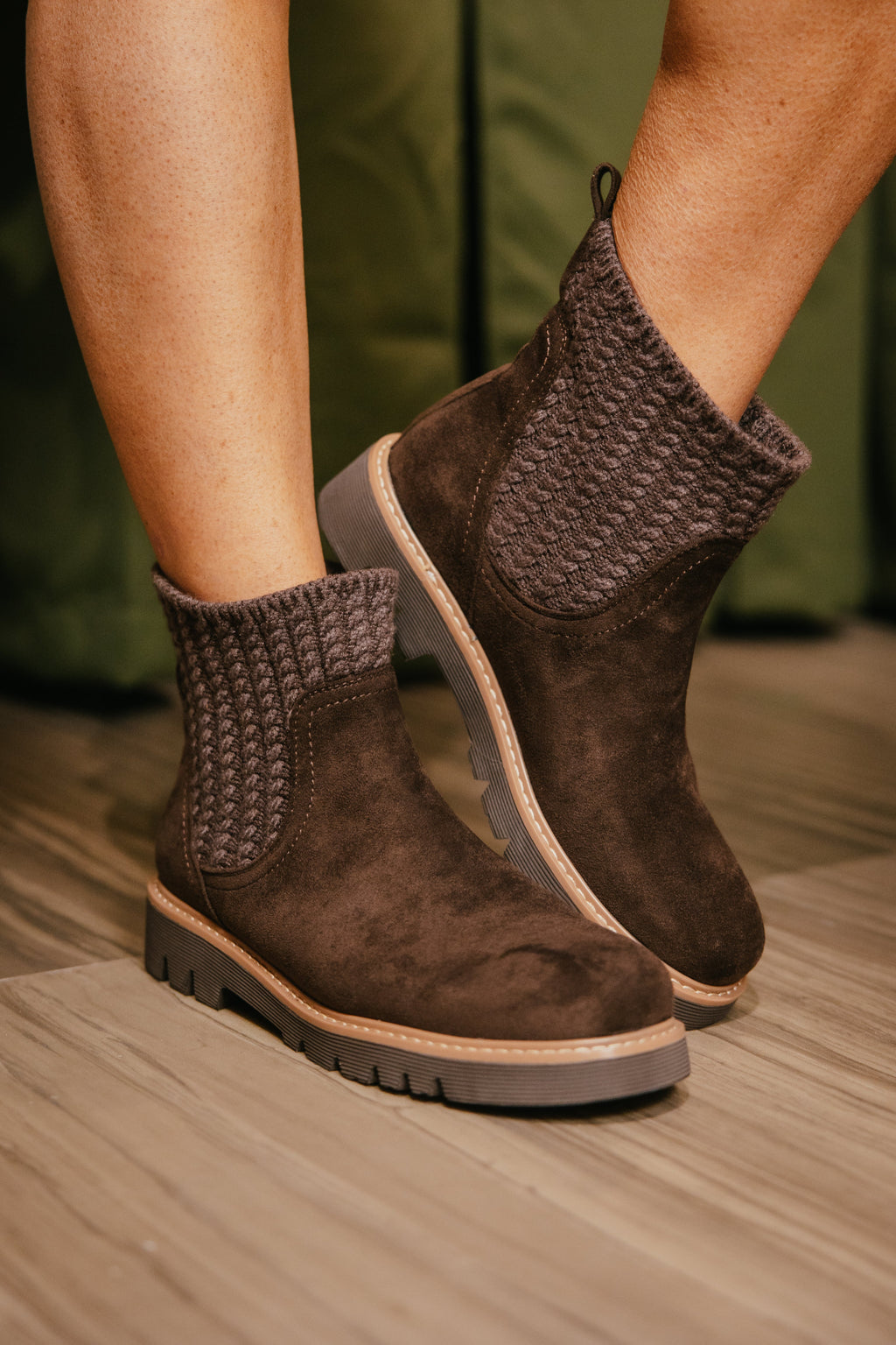 Corky's Chocolate Faux Suede Keep Me Warm Boots