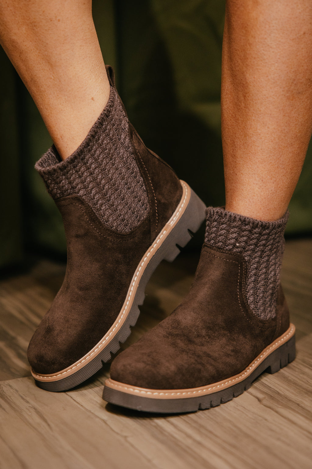 Corky's Chocolate Faux Suede Keep Me Warm Boots