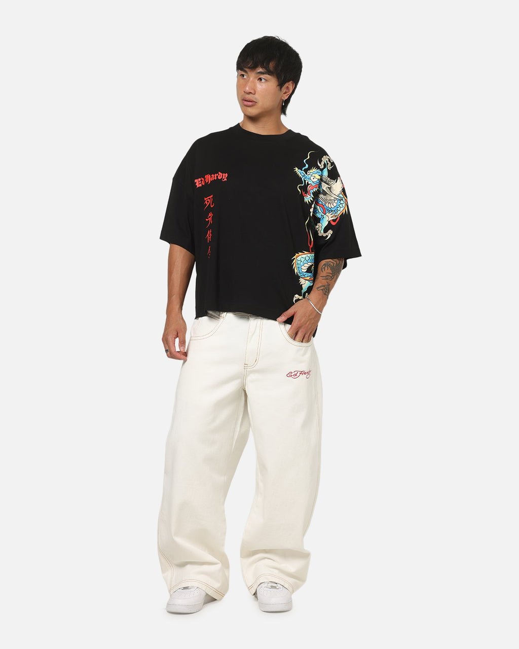 Ed Hardy Fireborn T-Shirt Black