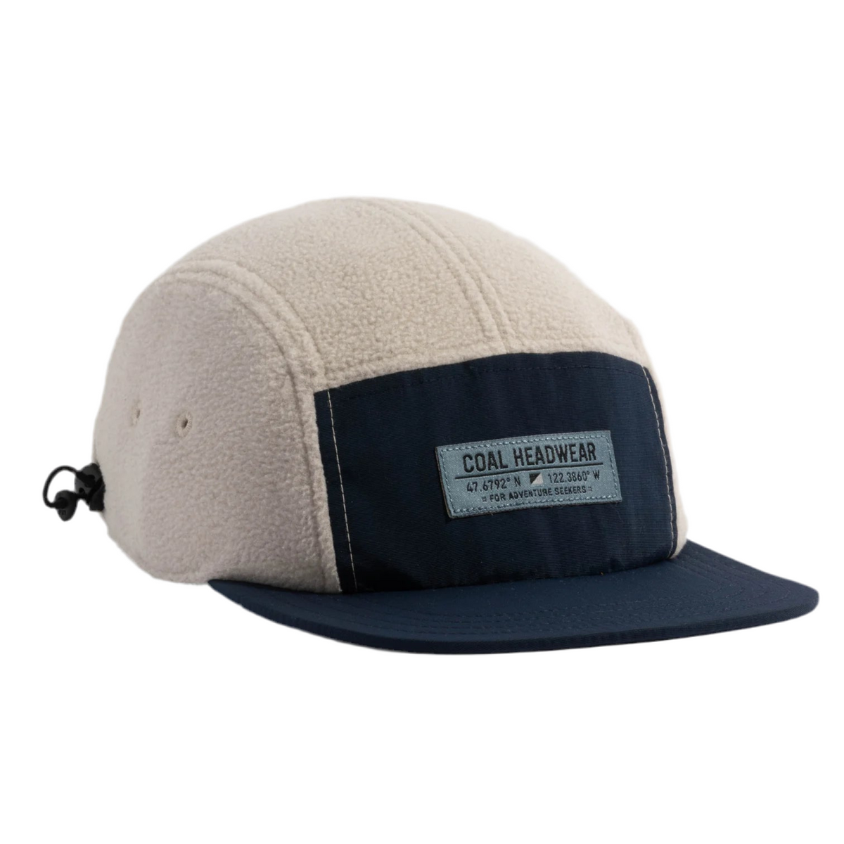 Coal The Bridger Fleece 5 Panel Cap (Navy/Mid Grey)