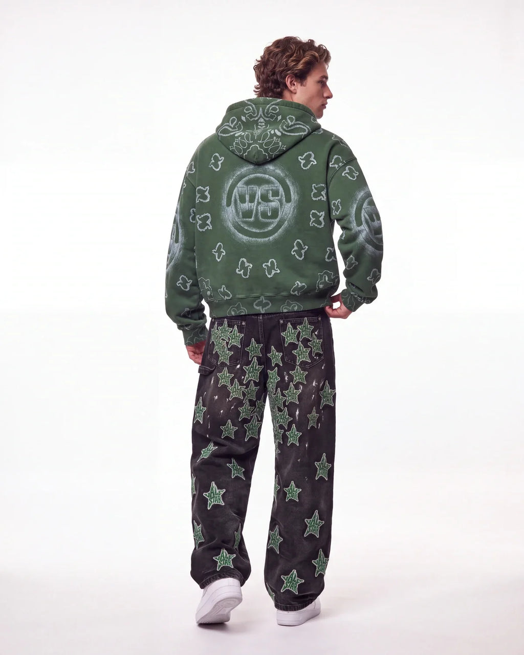Vale Forever Flag Zip Up Hoodie Green