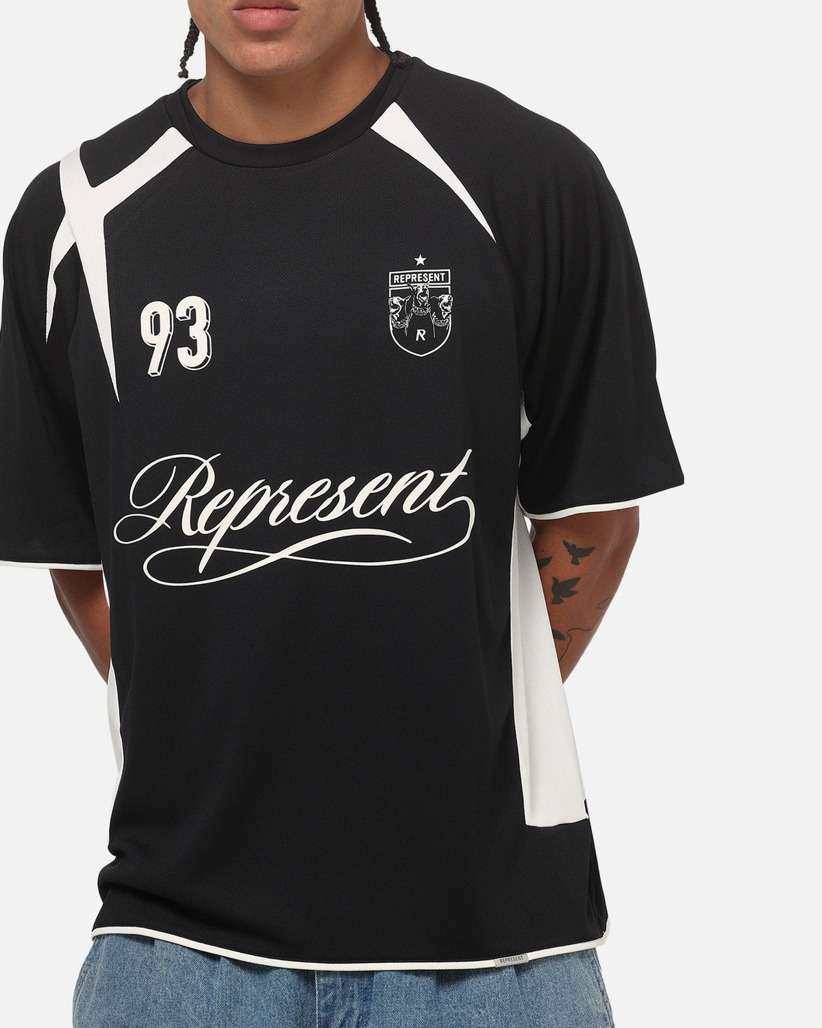 Represent Star Football Top Jet Black