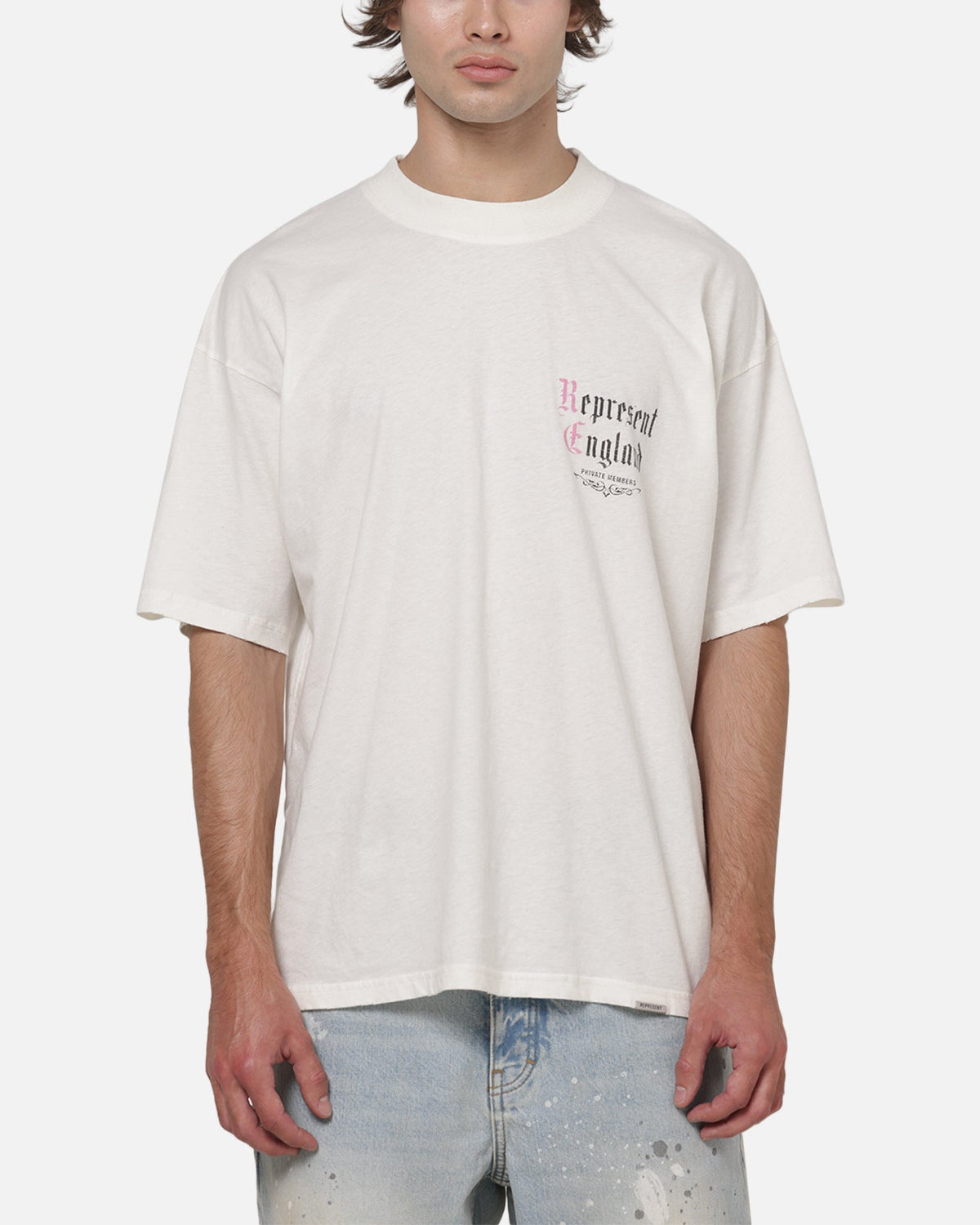 Represent Private Members T-Shirt Flat White