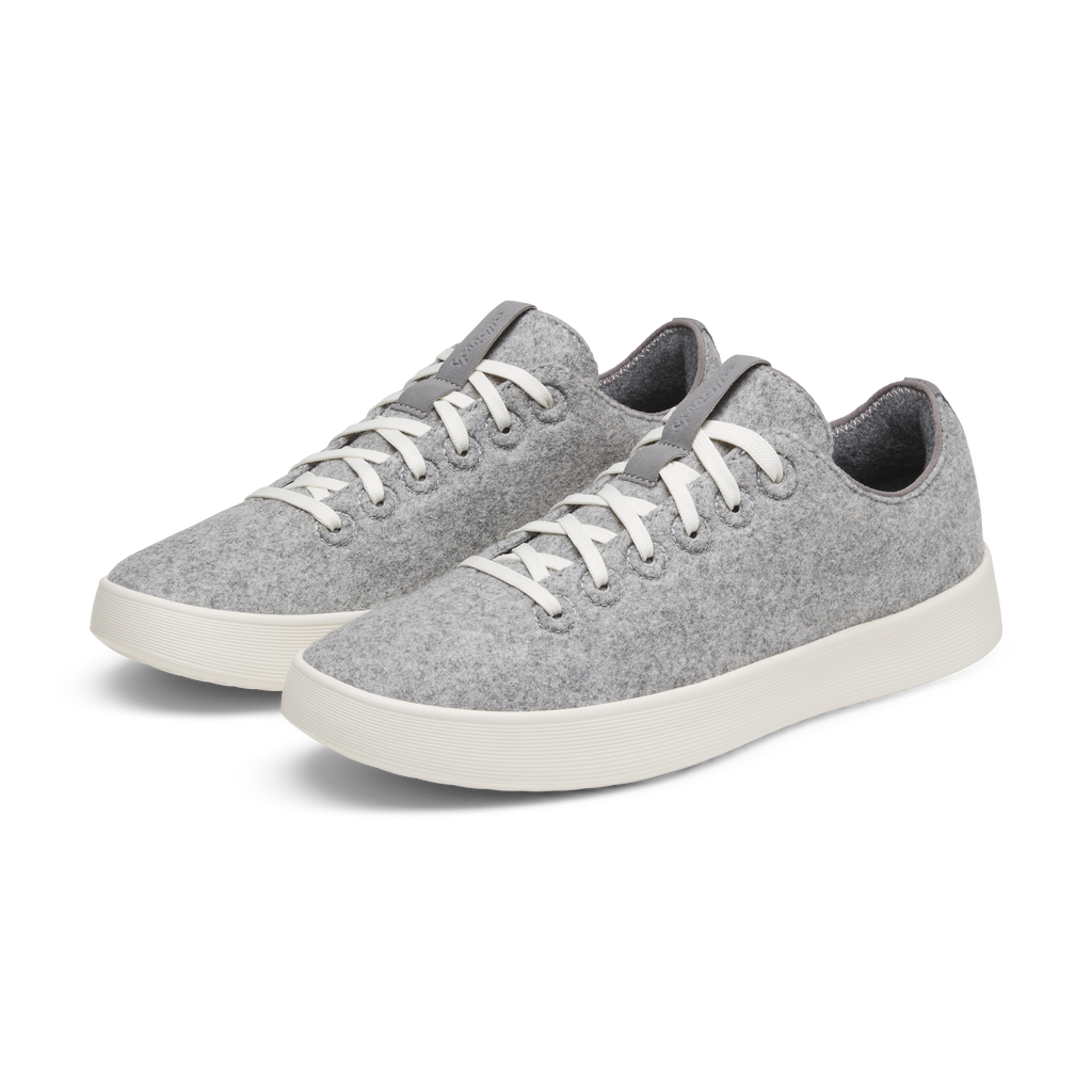 Men's Wool Cruiser - Light Grey (Natural White Sole)