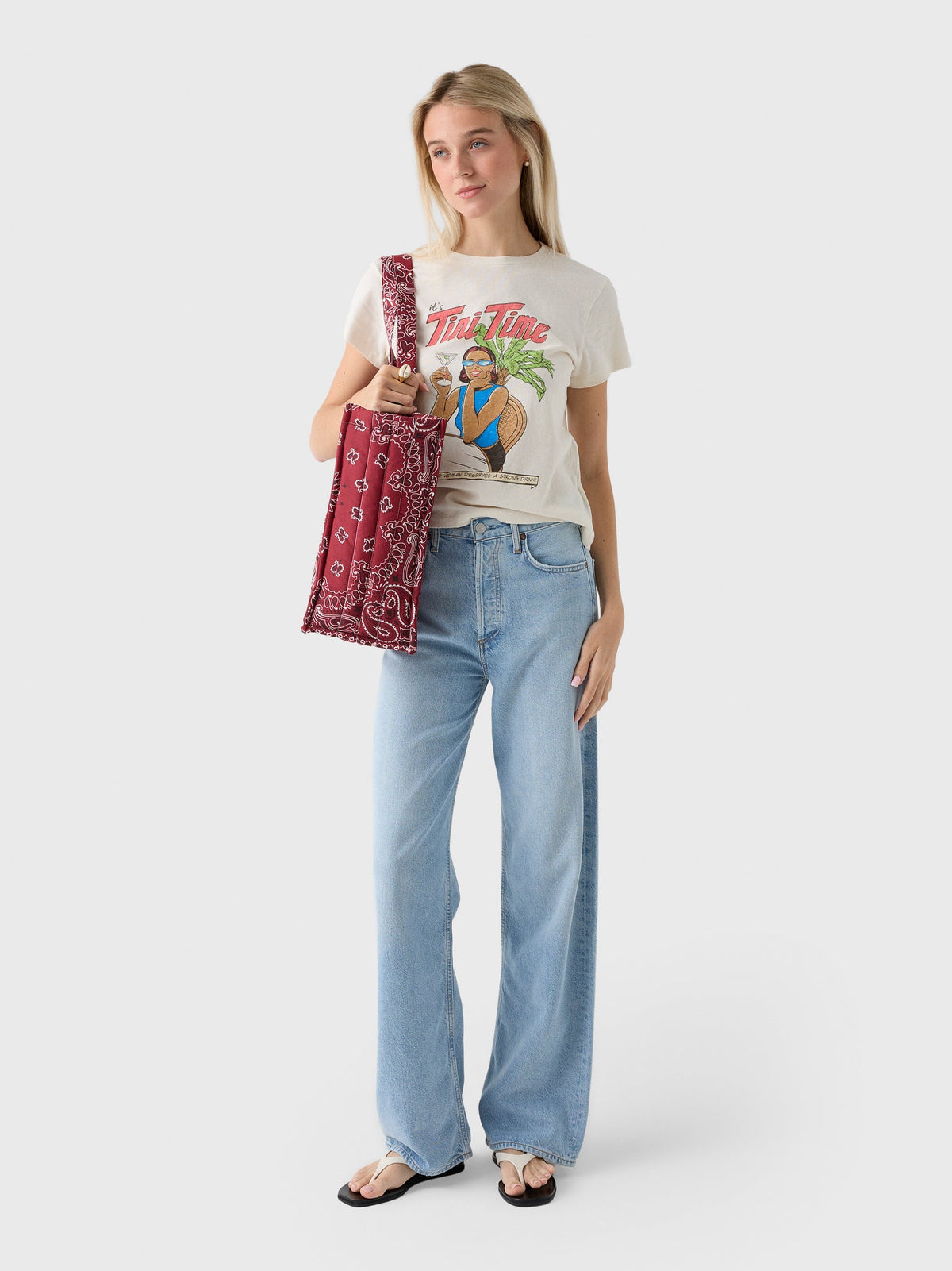 Agolde Women's Ren Wide Leg 32" Jean