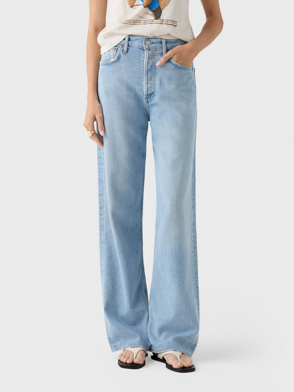 Agolde Women's Ren Wide Leg 32" Jean