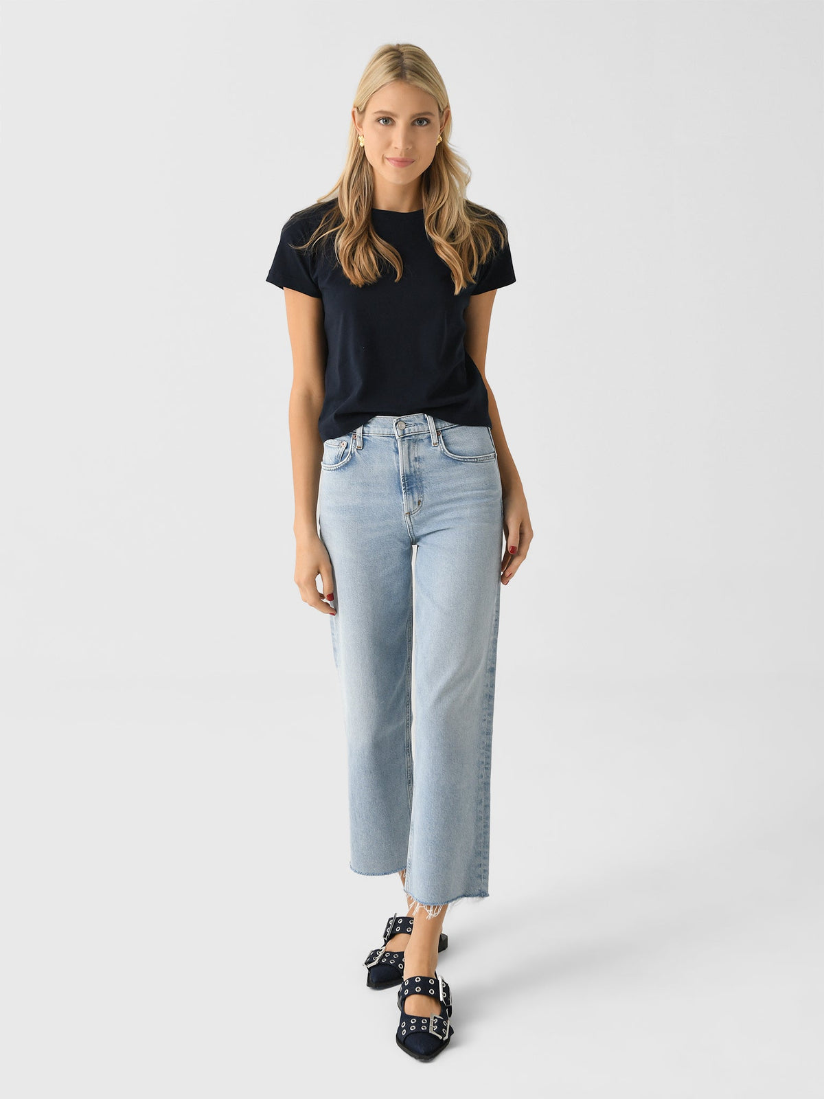 Agolde Women's Adine Shrunken Tee
