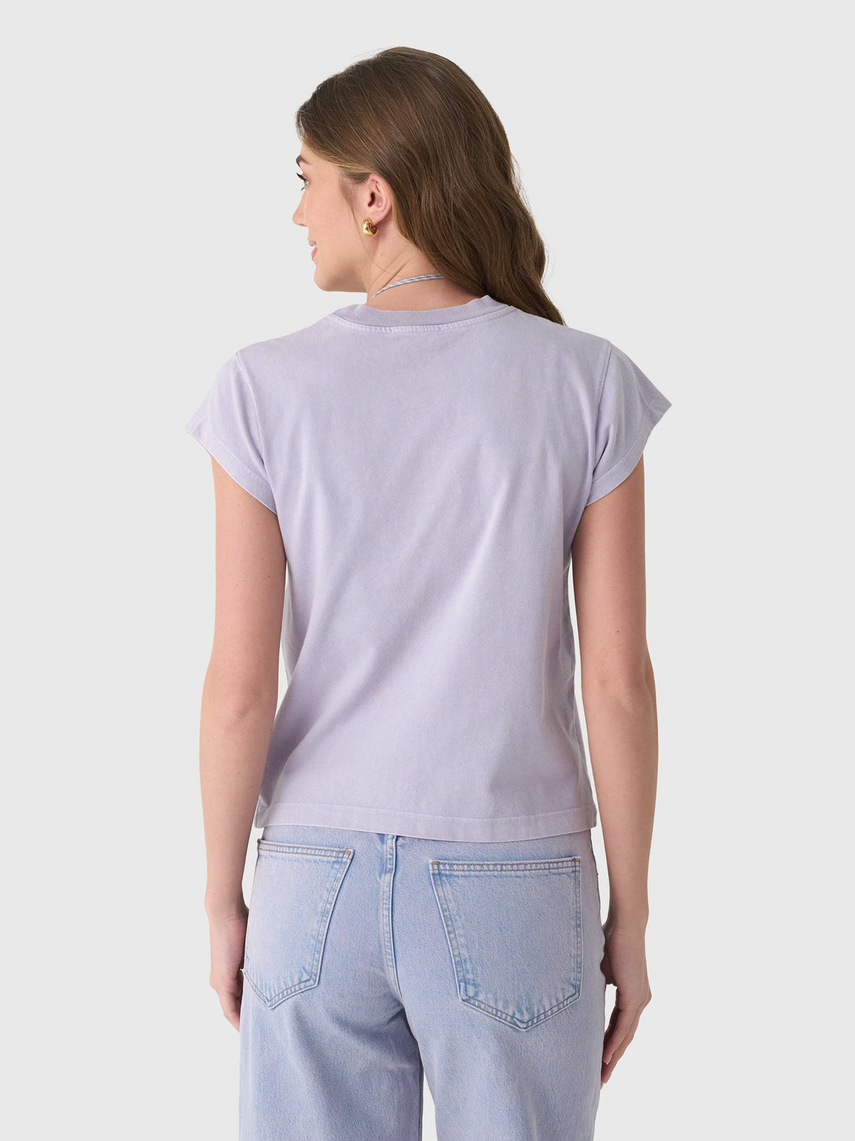 Agolde Women's Long Line Bryce Cap Sleeve Tee