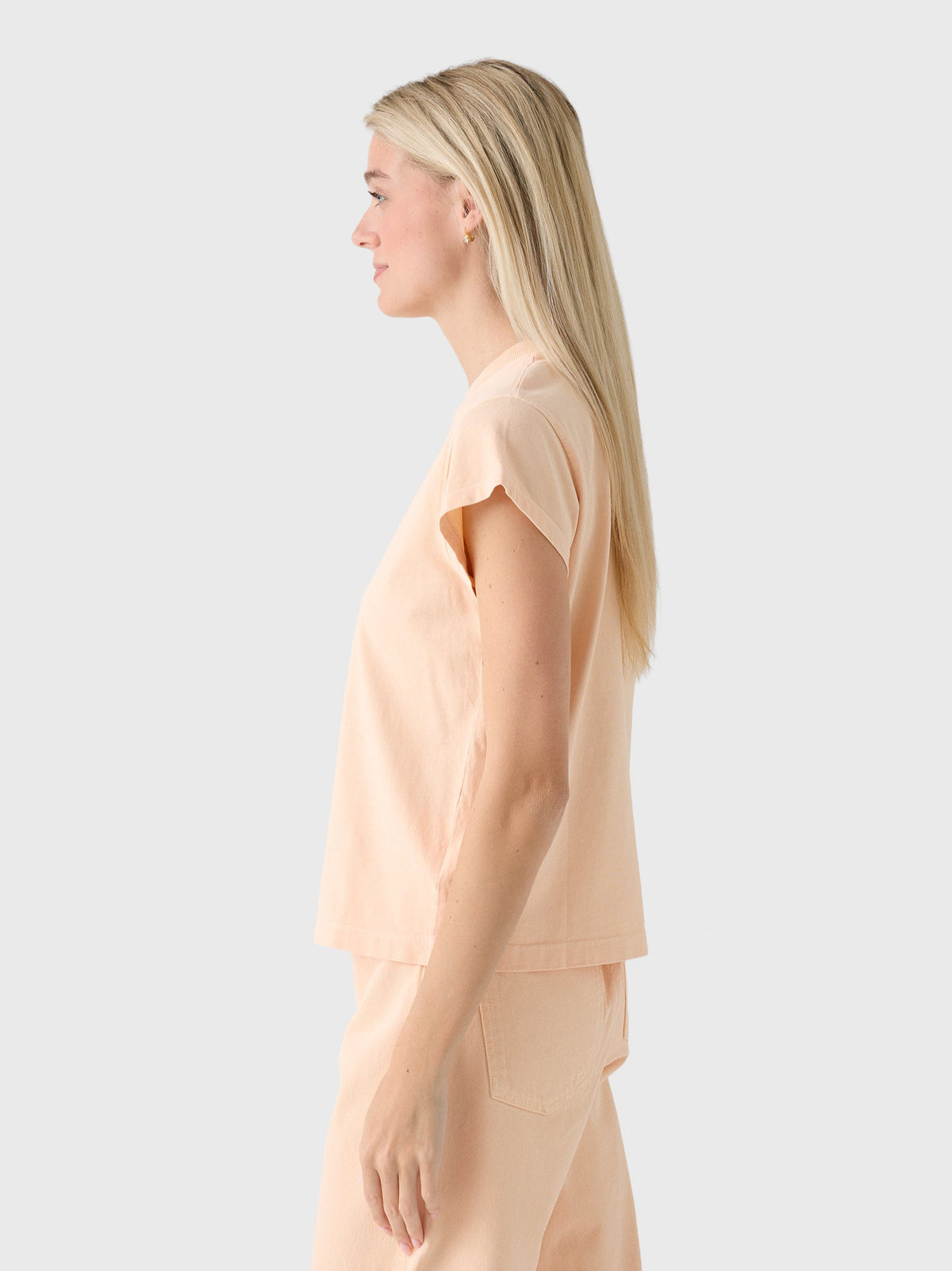 Agolde Women's Long Line Bryce Cap Sleeve Tee