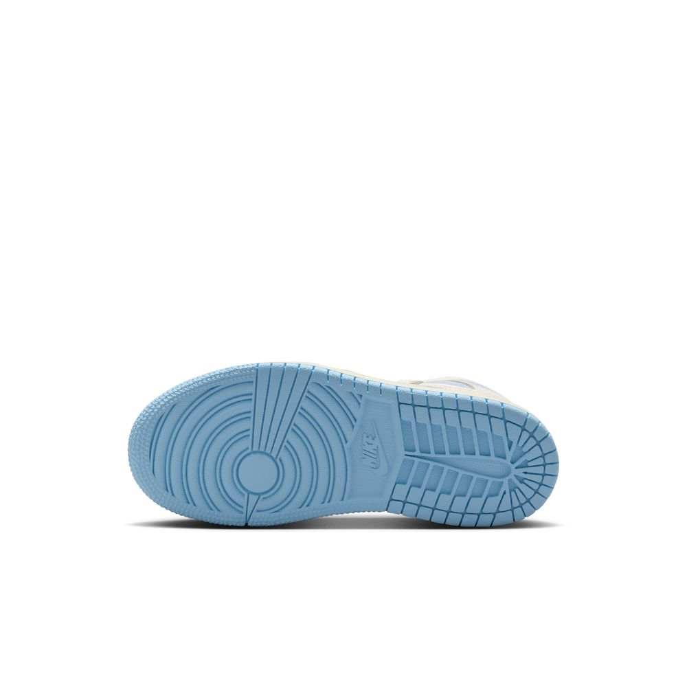 JODRAN 1 Retro High OG "Pale Ivory Psychic Blue" (PS) Little Kids Sneakers