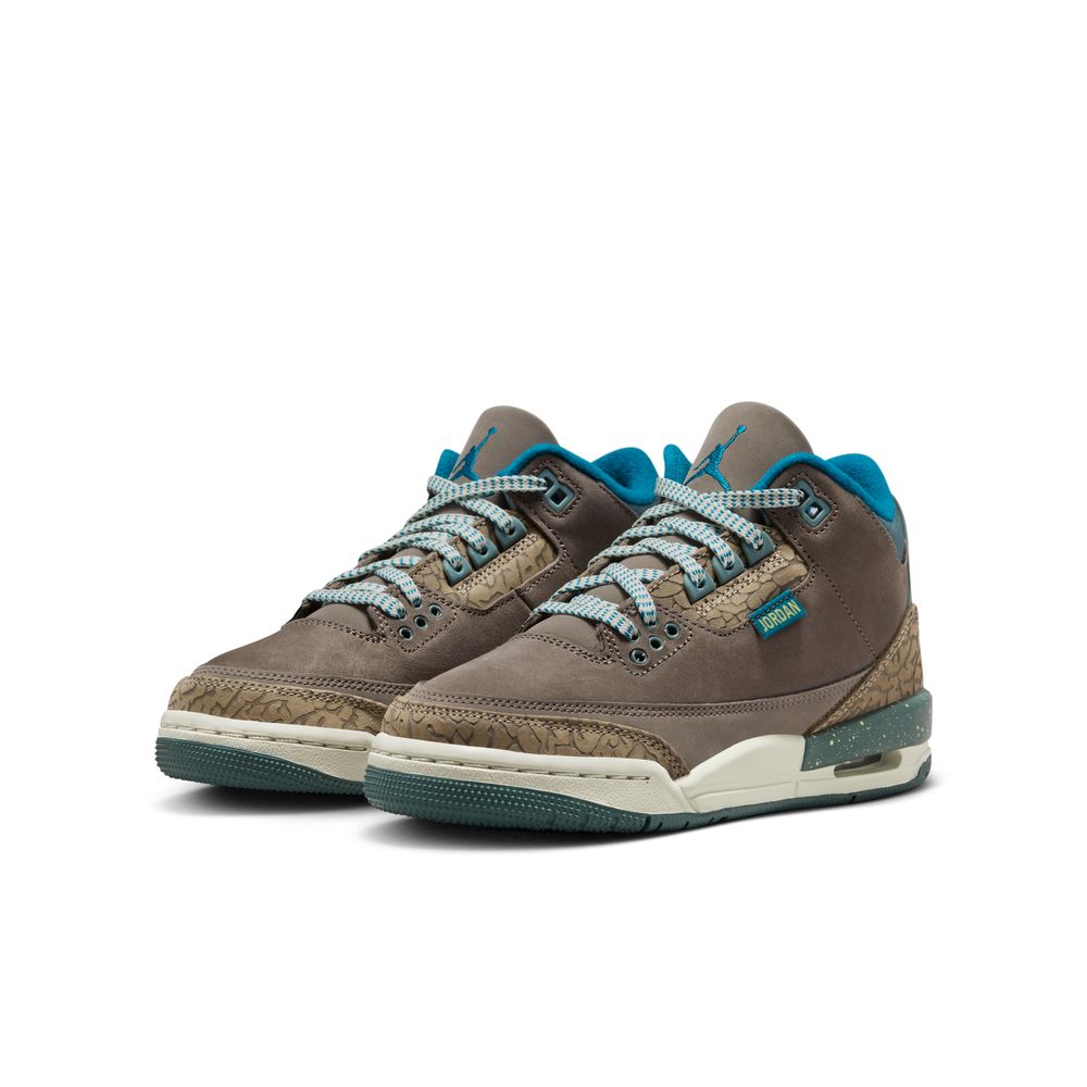 NIKE Air Jordan 3 Retro 'Olive Grey' GS Kids Sneakers