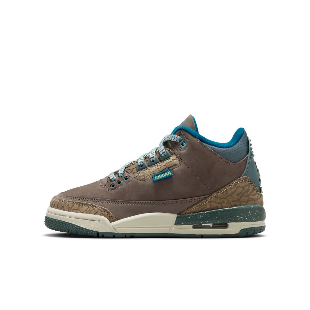 NIKE Air Jordan 3 Retro 'Olive Grey' GS Kids Sneakers
