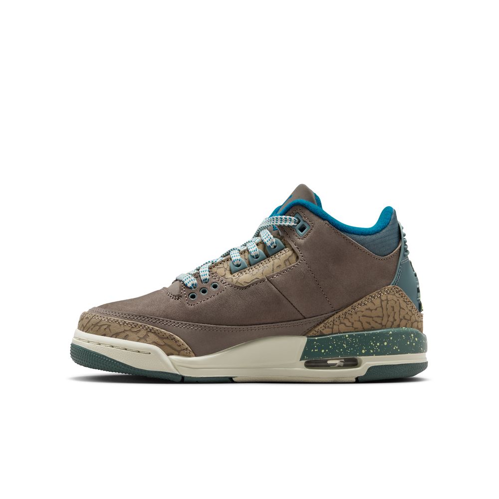 NIKE Air Jordan 3 Retro 'Olive Grey' GS Kids Sneakers