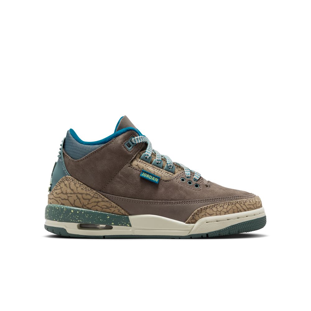NIKE Air Jordan 3 Retro 'Olive Grey' GS Kids Sneakers