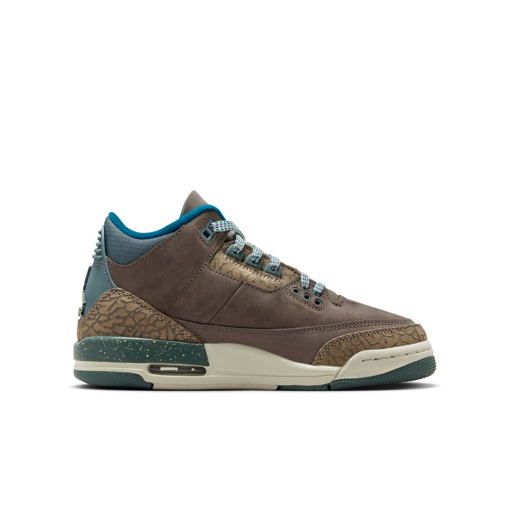 NIKE Air Jordan 3 Retro 'Olive Grey' GS Kids Sneakers