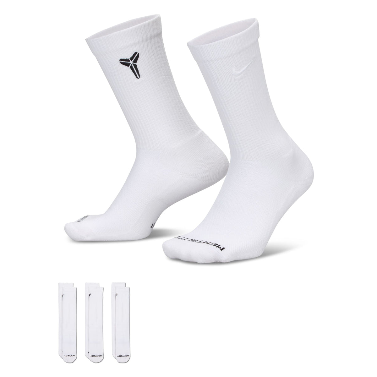 Nike Everyday Elevated "Kobe" Crew Socks (3 Pairs)