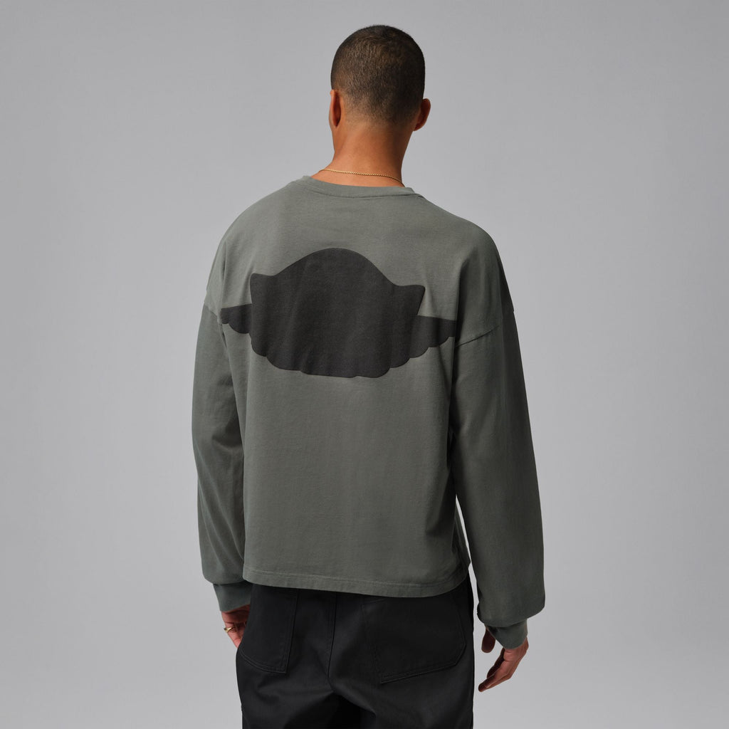 M J WINGS LS TEE RIVER ROCK