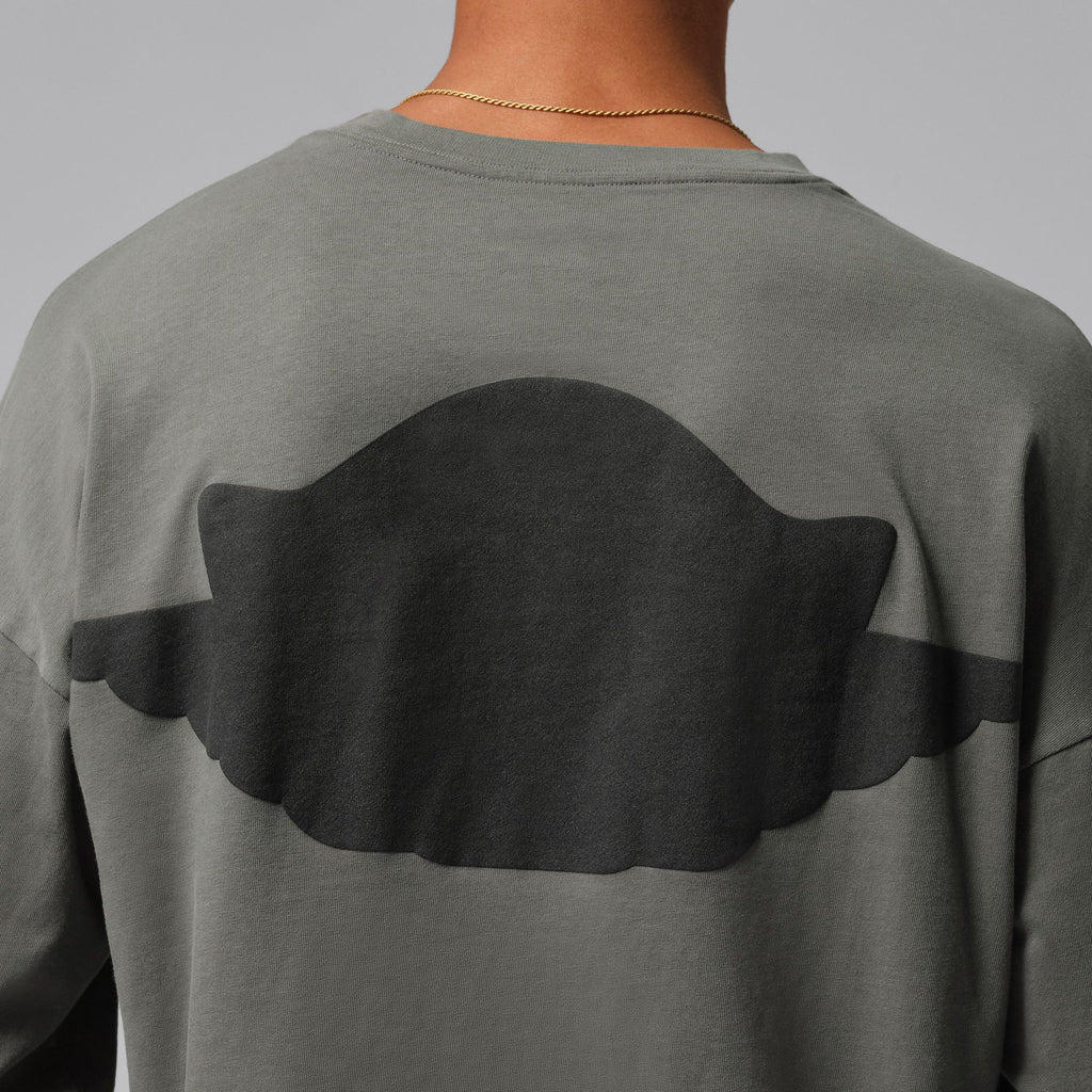 M J WINGS LS TEE RIVER ROCK