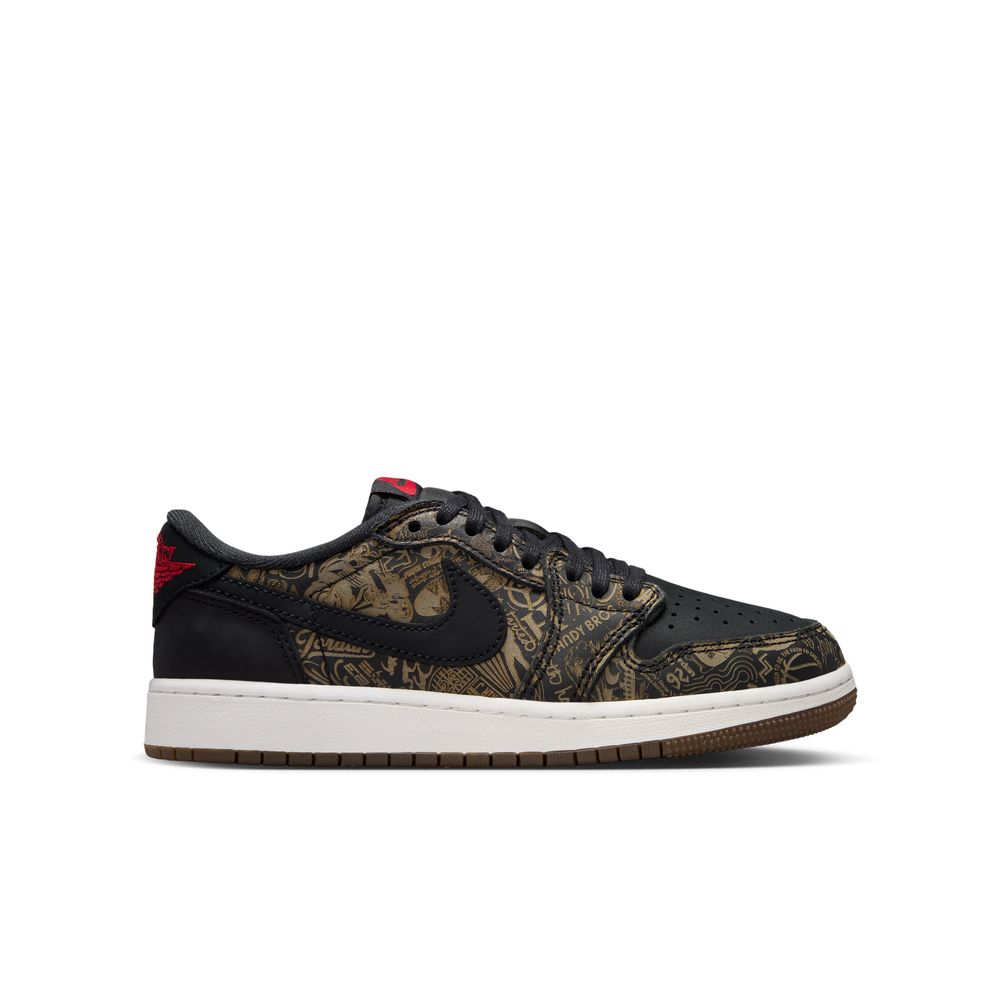 JORDAN Air Jordan 1 Retro Low OG "Laser" (GS) Big Kids Sneakers