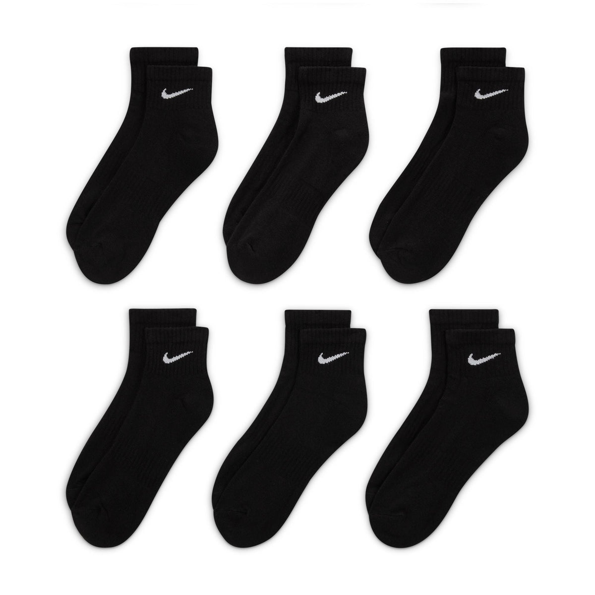 Nike Everyday Cushioned Black Socks