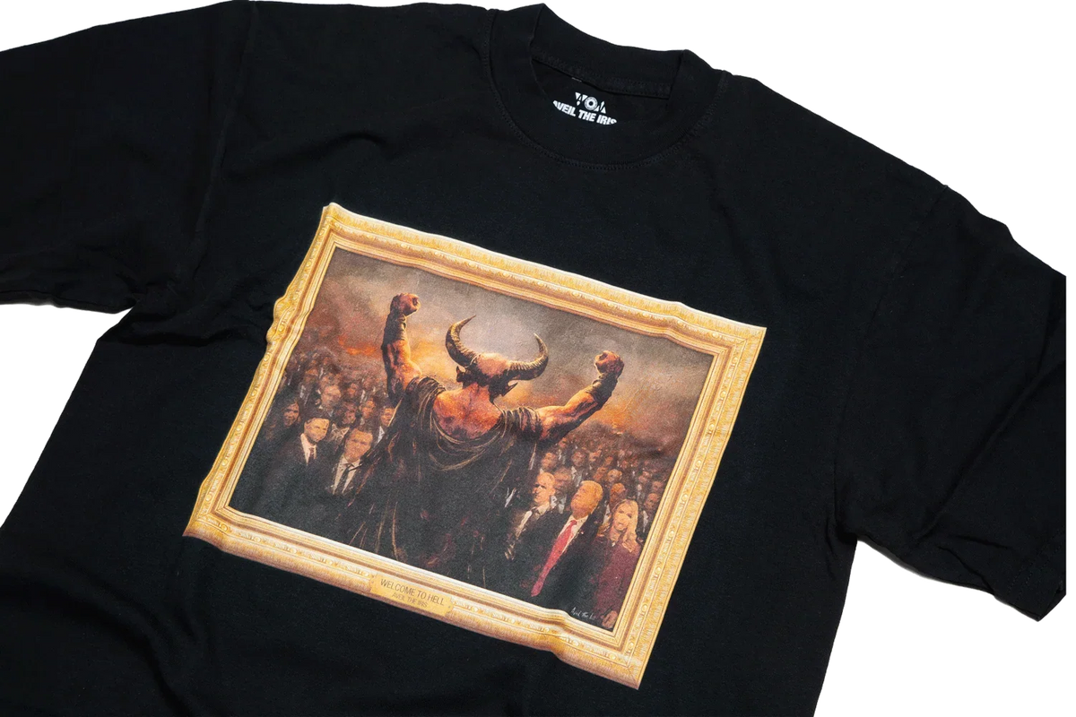 AVEIL THE IRIS WELLCOME TO HELL TEE BLK