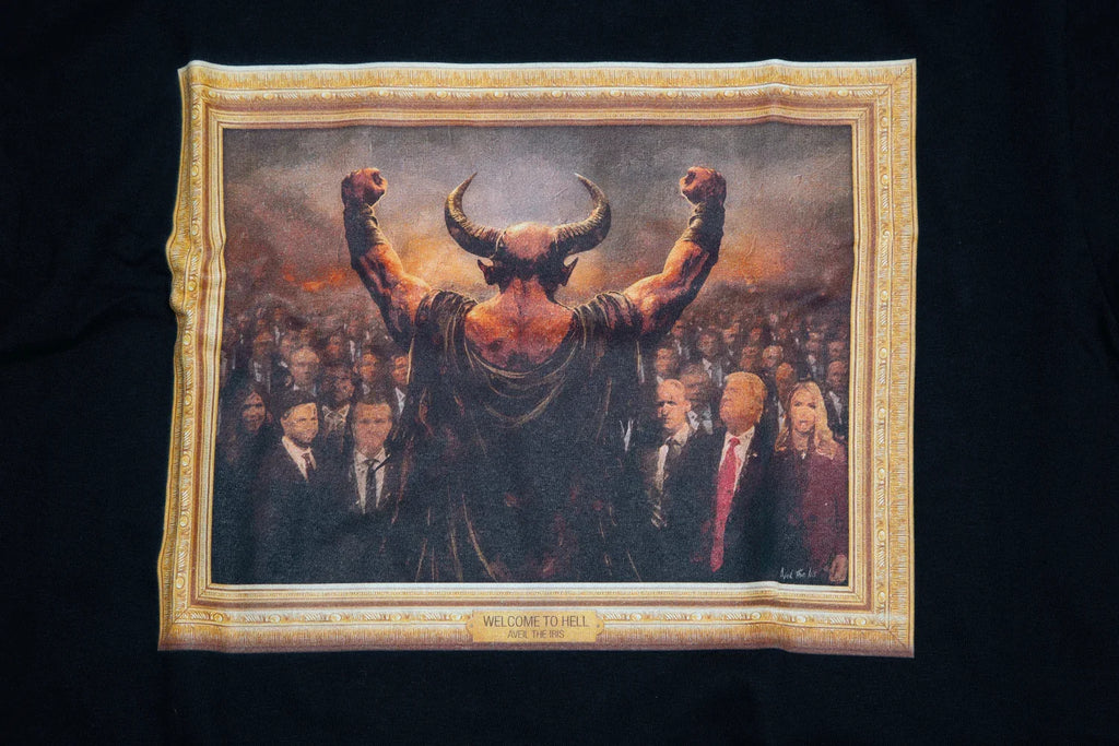 AVEIL THE IRIS WELLCOME TO HELL TEE BLK