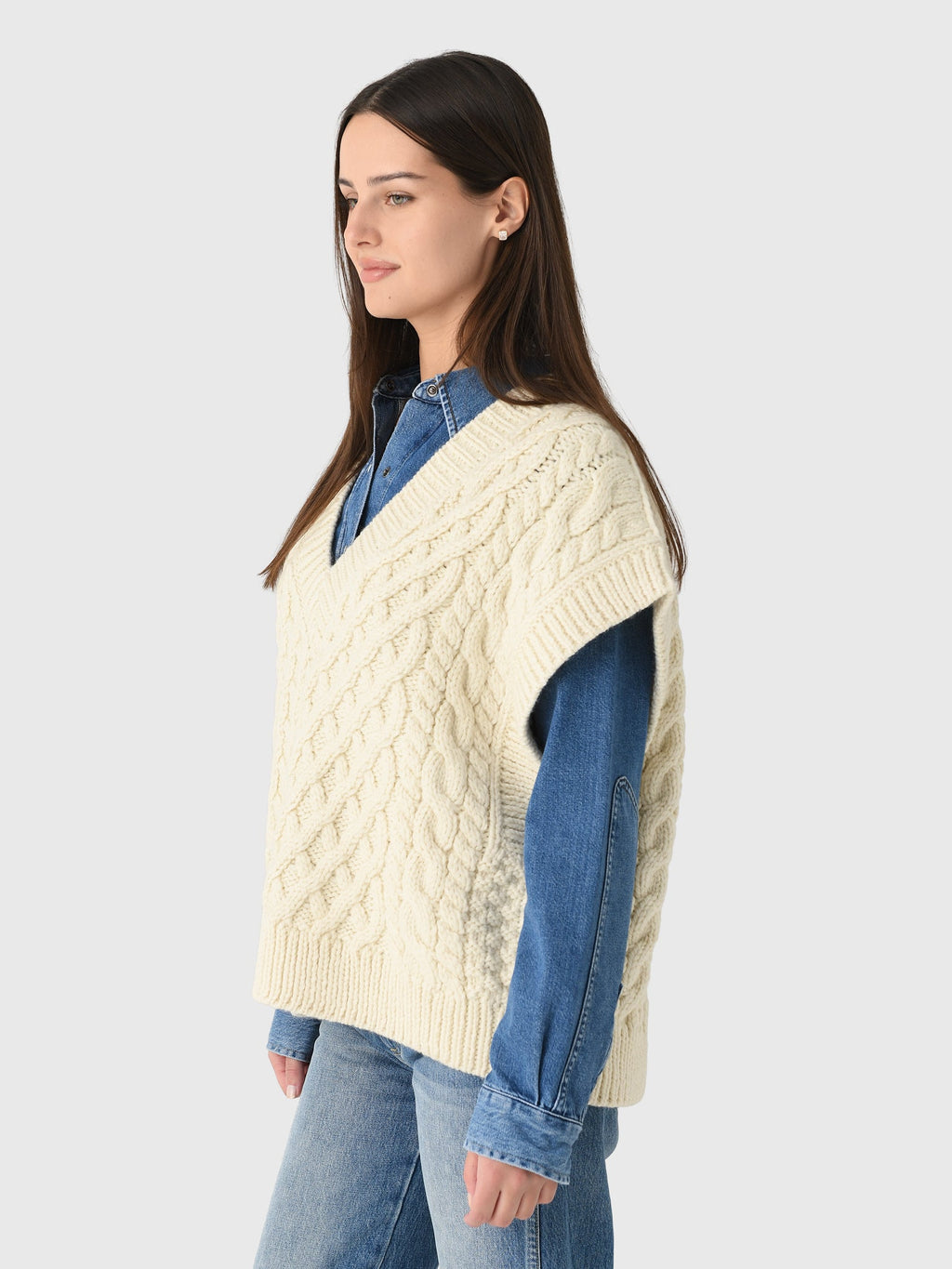 Mr. Mittens Women's Cross Hatch Maxi Vest
