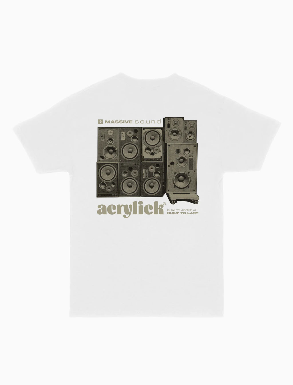 ACRYLICK MASSIVE TEE WHITE