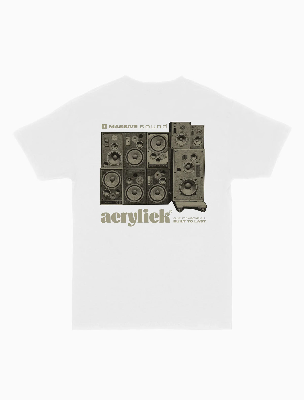 ACRYLICK MASSIVE TEE WHITE