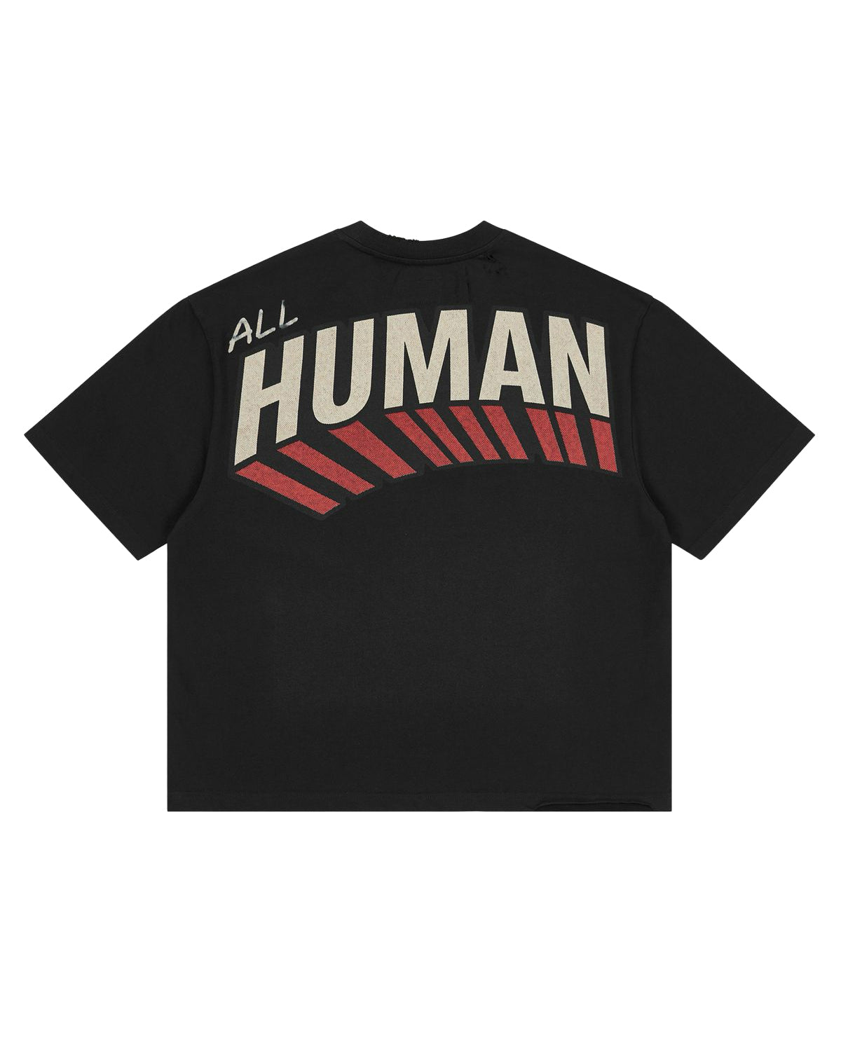 All Human Accepted Tee Black