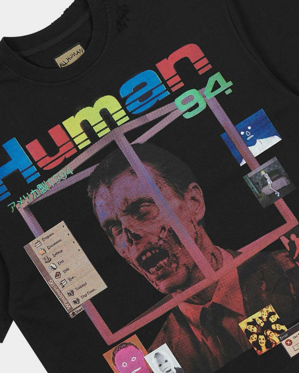 All Human BSOD Tee Black