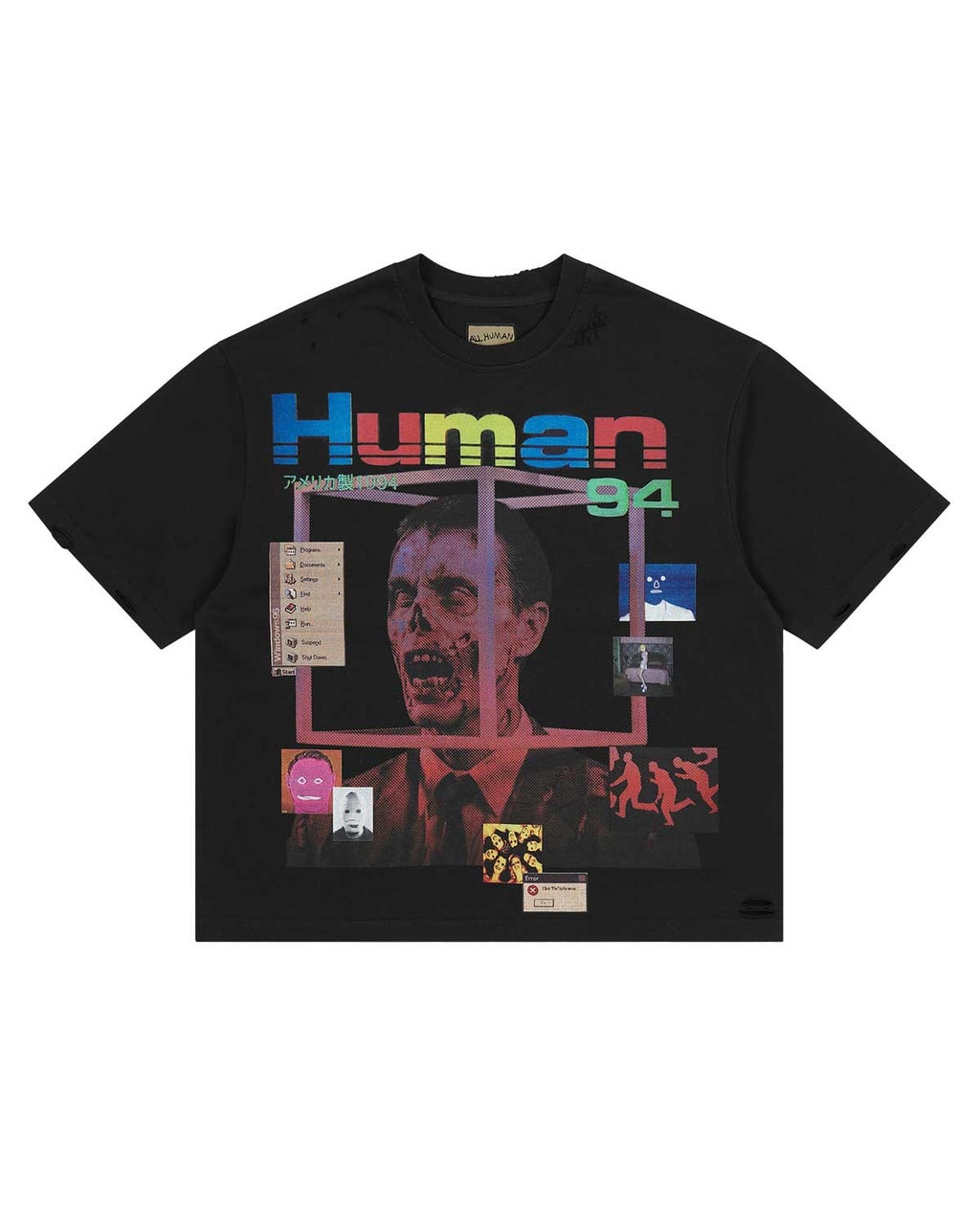 All Human BSOD Tee Black