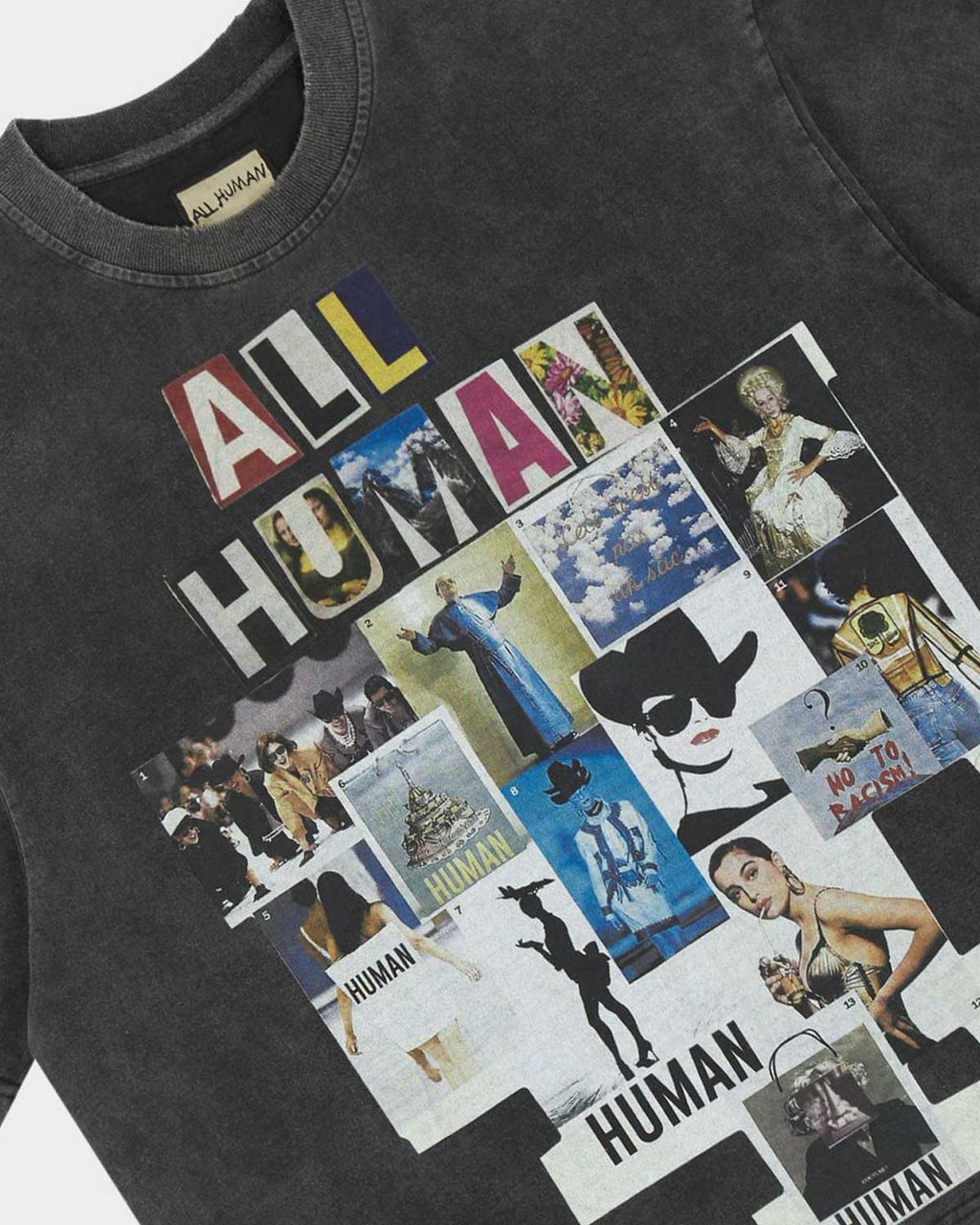 All Human Copy & Paste Tee Black