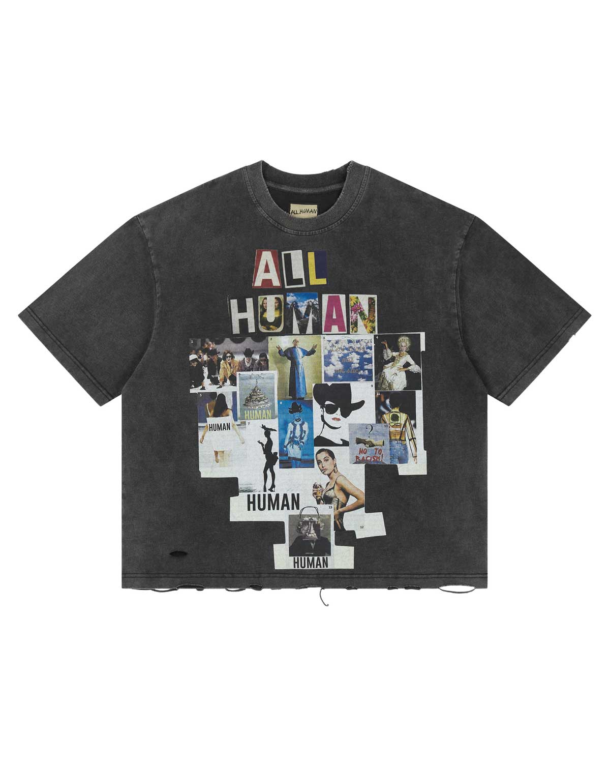 All Human Copy & Paste Tee Black