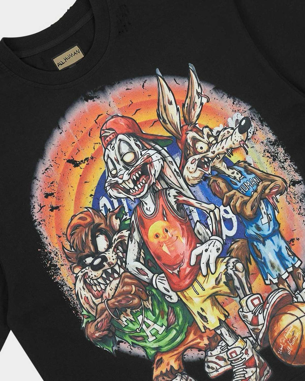 All Human Like Mike Tee Black