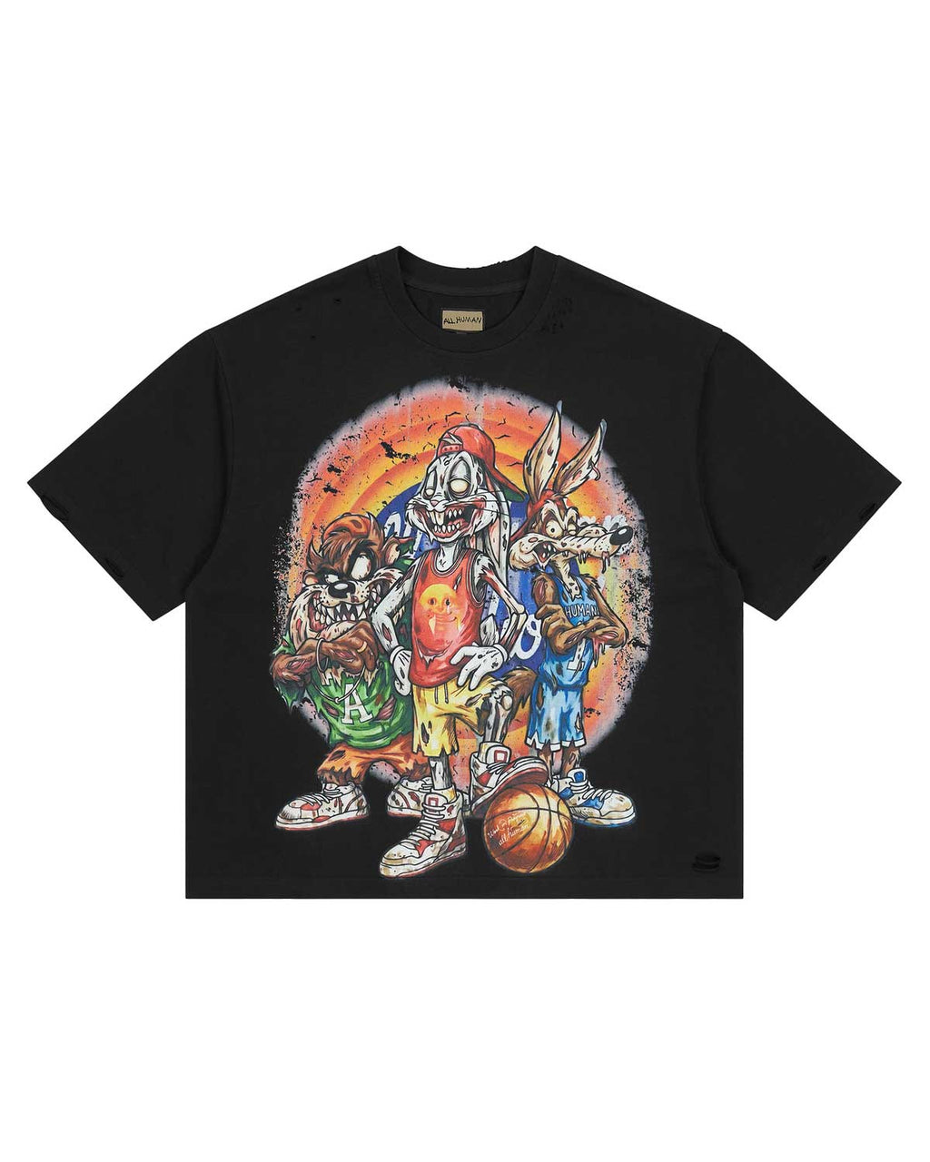 All Human Like Mike Tee Black