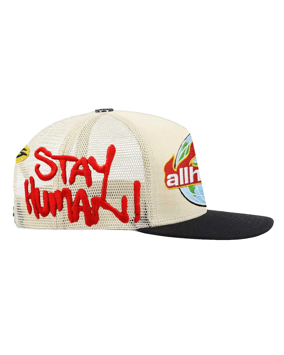 All Human Manson V2 Trucker Hat Cream/Black