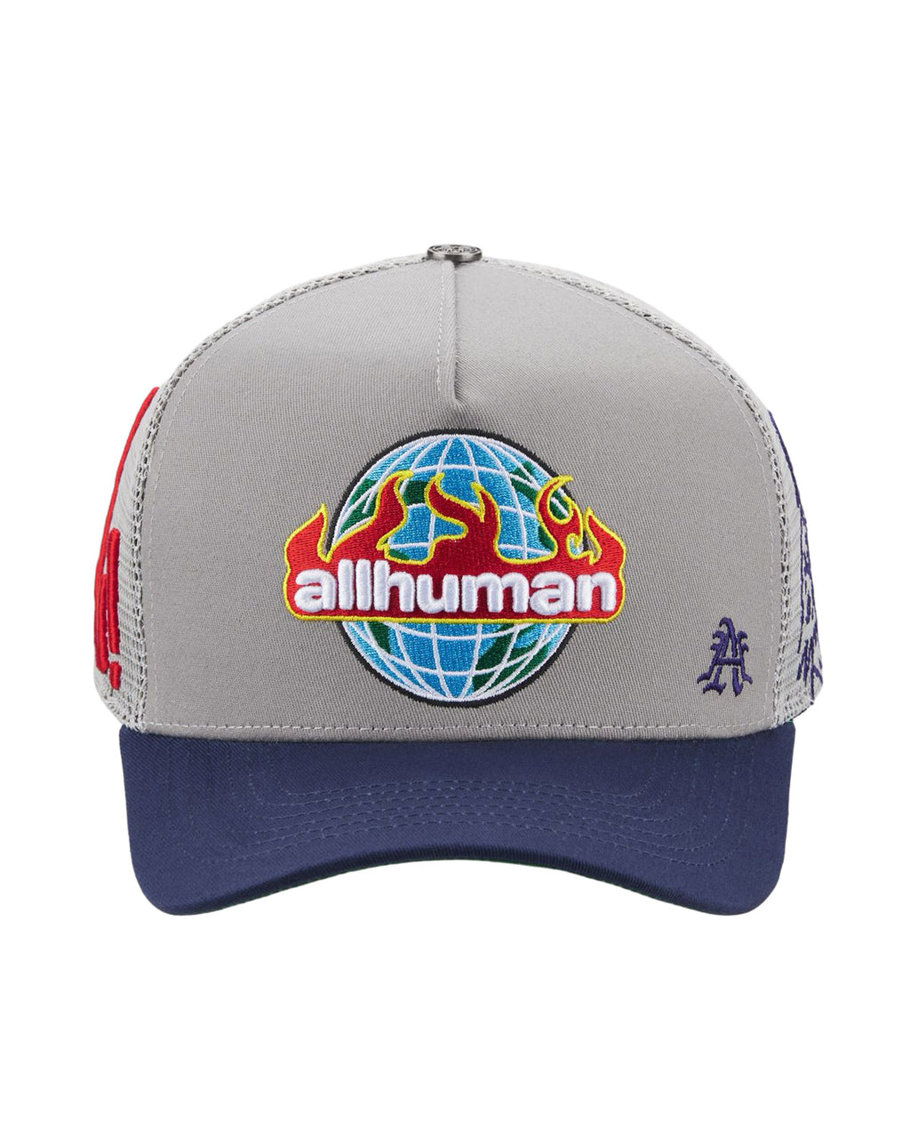 All Human Silo Trucker Hat Grey/Purple