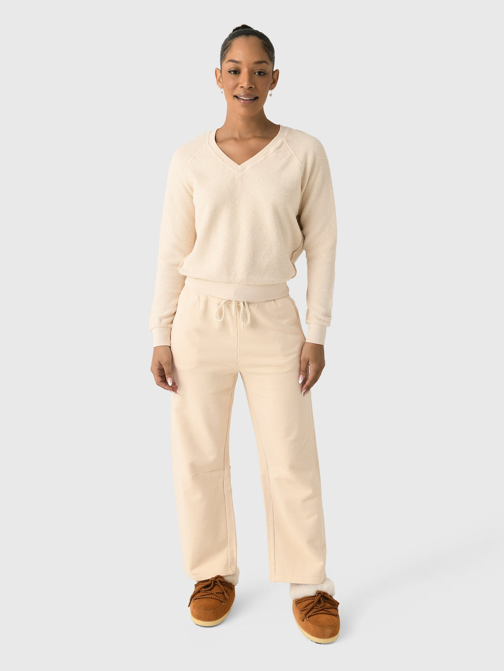 Perfect White Tee Women's Fallon Barrel Leg Sweatpant