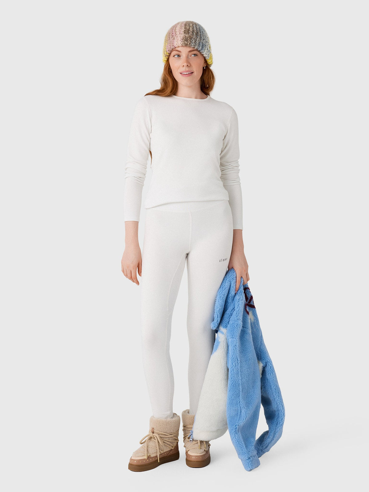 Le Bent Women's Heavyweight Grid Fleece Base Layer Bottom