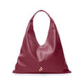 PEBBLE HOBO SHOULDER BAG - BURGUNDY
