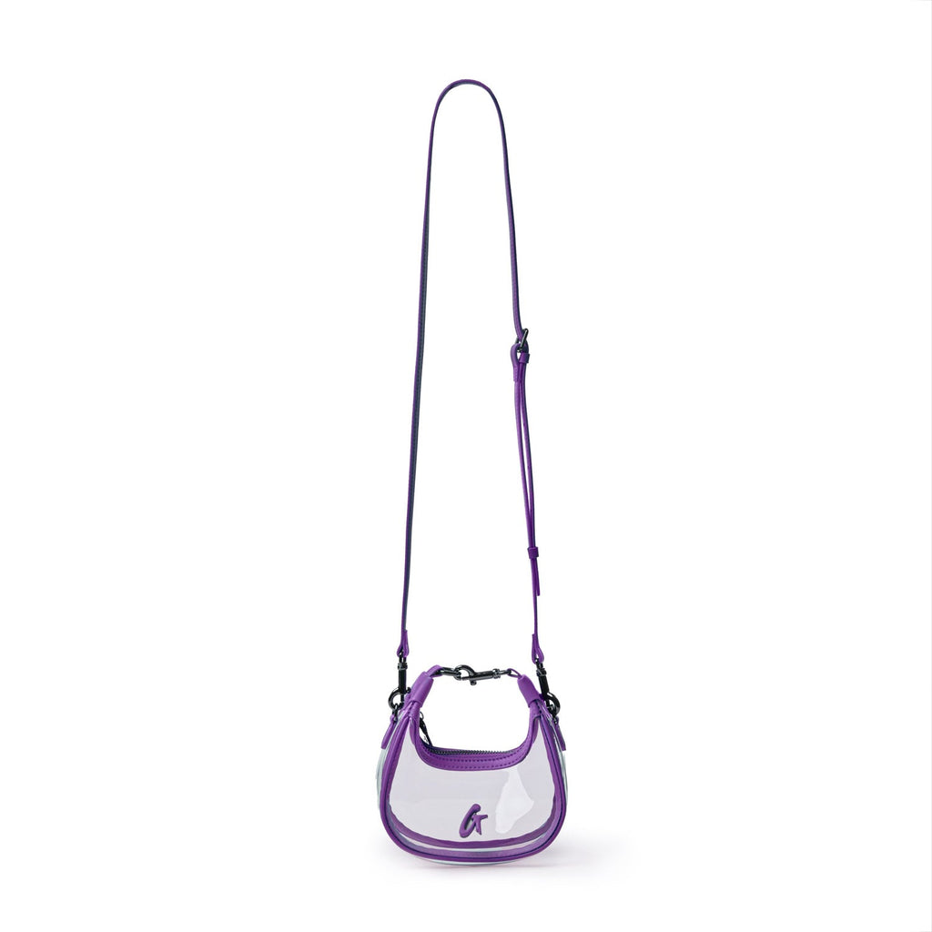 NANO CLEAR HOBO BAG - PURPLE