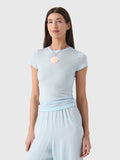 Paris Georgia Women's Elemental Sheer Baby Tee