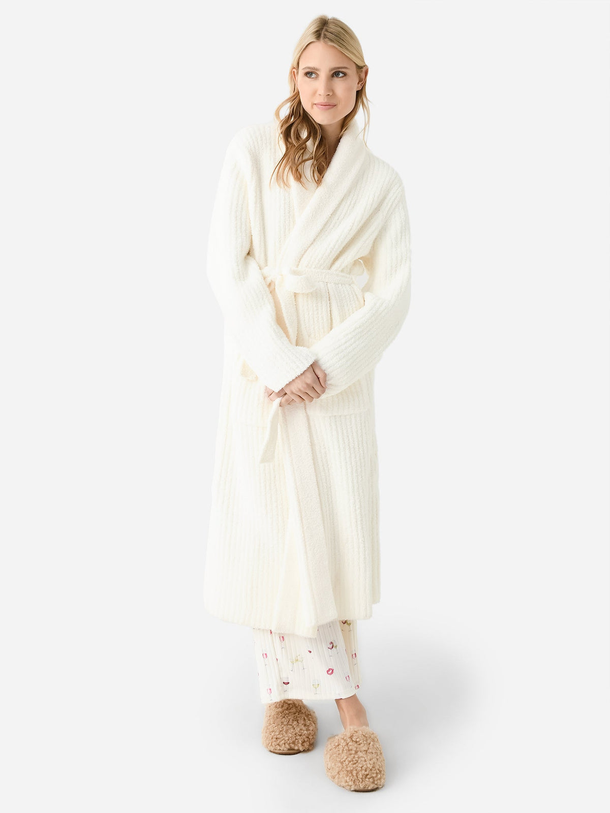 Barefoot Dreams Women's Eco CozyChic Ribbed Robe