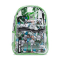 2 PC Clear Minecraft Backpack Pouch Set