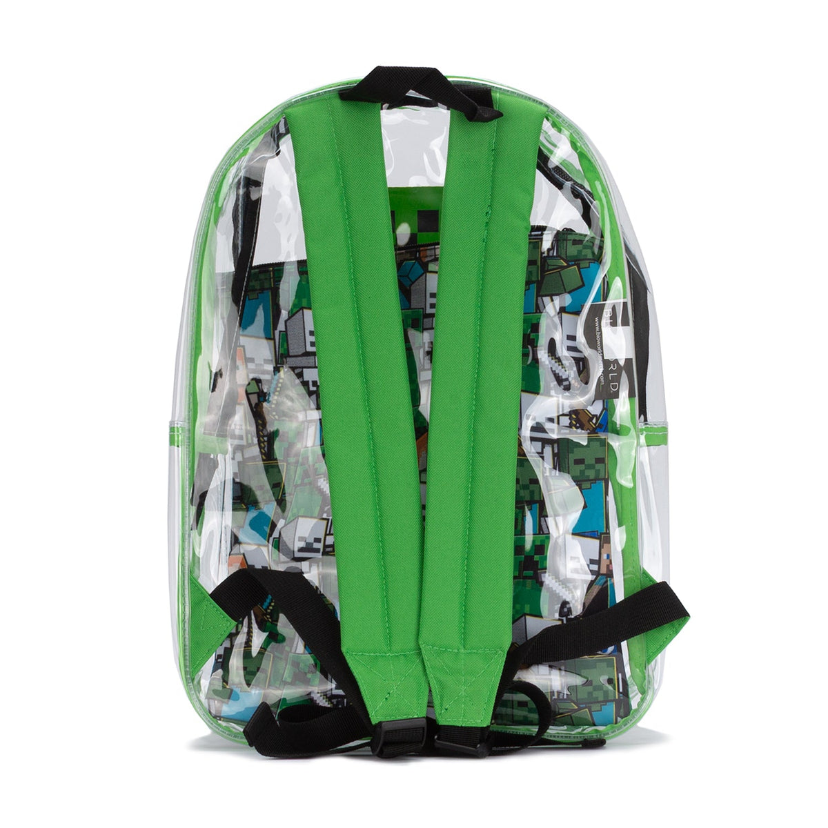 2 PC Clear Minecraft Backpack Pouch Set