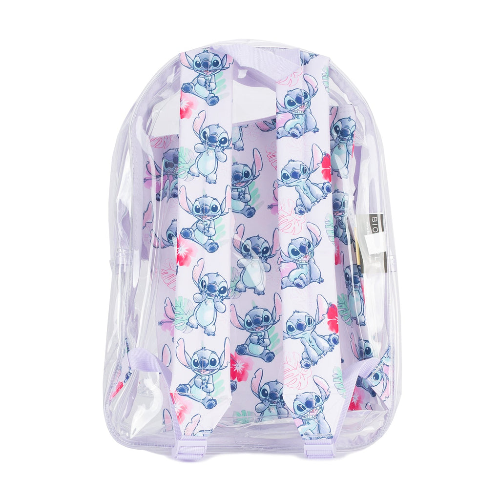 2 PC Stitch Clear Backpack & Pouch Set