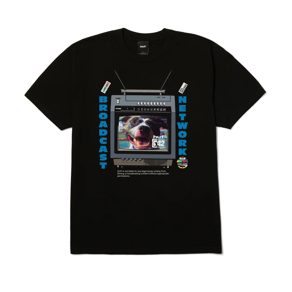 HUF Broadcast T-Shirt (Black)